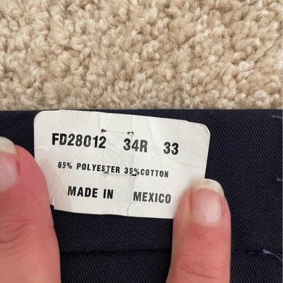 NWT - FedEx Stan Herman Size 34x33 Reflective Cargo Navy Pants Uniform FD28012 - Picture 7 of 8